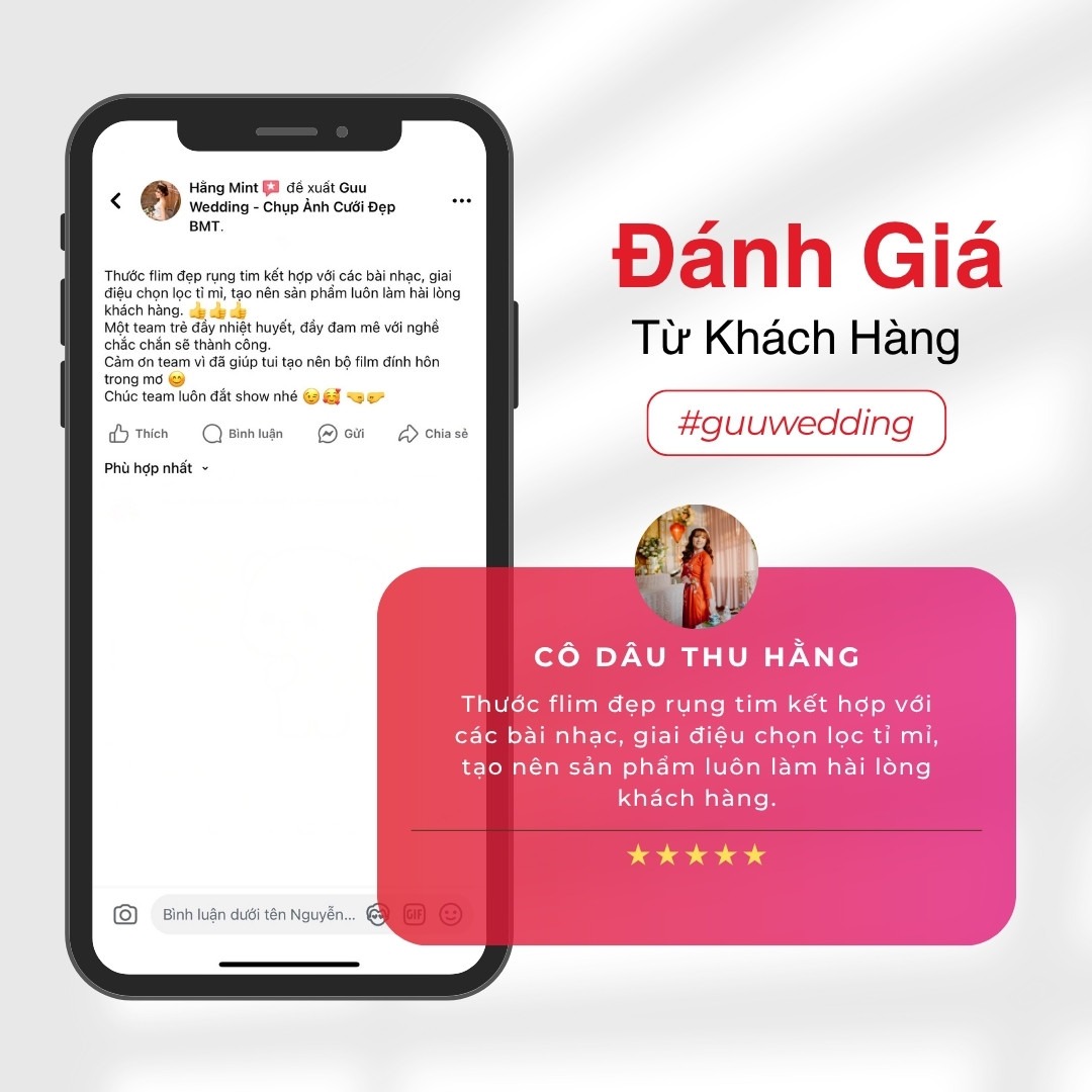 Đánh giá Guu Wedding - Chụp Ảnh Cưới BMT (1)